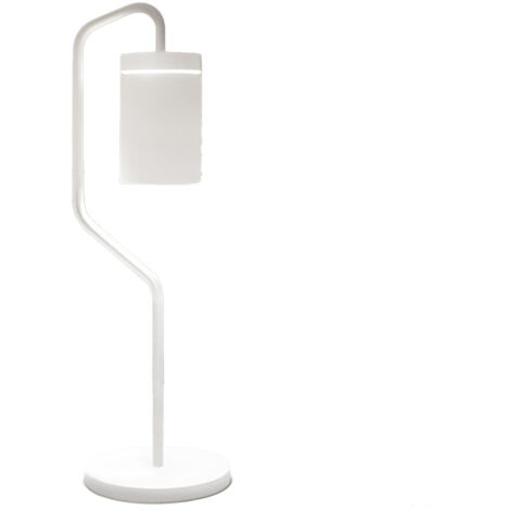 Lampada da tavolo MAGNET in alluminio colore bianco LED 2,2W 255Lm 3000K IP54 carica USB con magnete