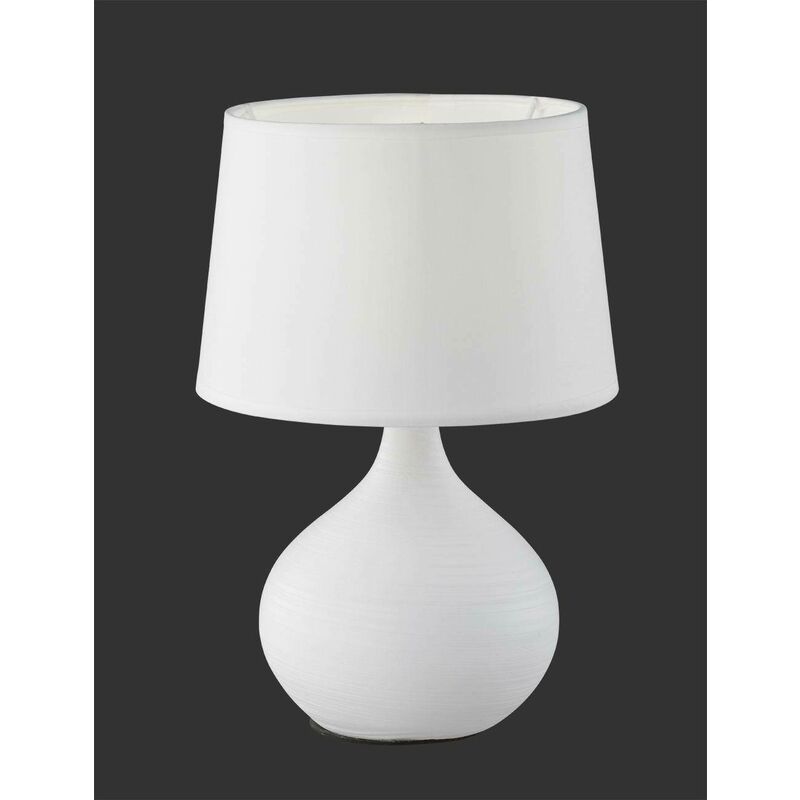 Image of Trio Lighting - italia lampada da tavolo martin bianca 40w attacco e14 r50371001