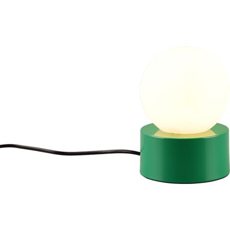 Lampada da tavolo, metallo, verde, 12x17x12 cm, Countess