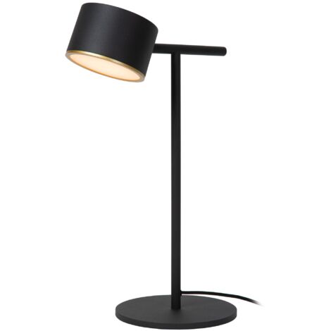 Lampada da tavolo minimal nera dimmerabile LED 8W Lucide