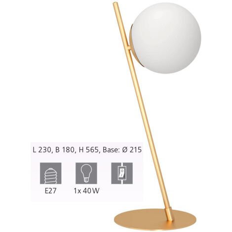 Lampada Da Tavolo Minimal Rondo 4 Acciaio Ottone Spazzolato 1 Luce E27