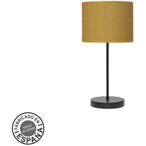 Lampada da tavolo Moda 1xe14 Nero/giallo 42x17x17cm