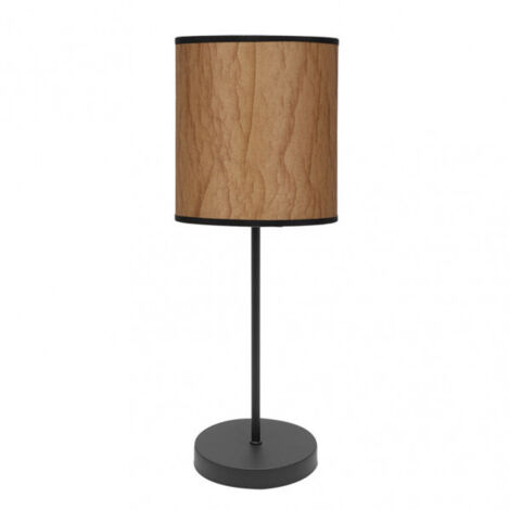 Lampada da tavolo modello Papiro 1 luce Pergamena/nero FABRILAMP