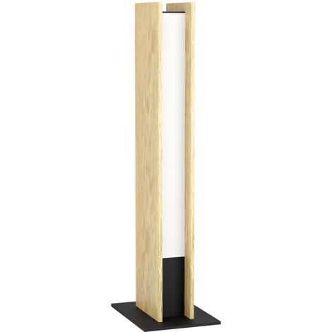 Lampada Da Tavolo Moderna Anchorena-Z Legno Marrone Luce Led Integrato 16W