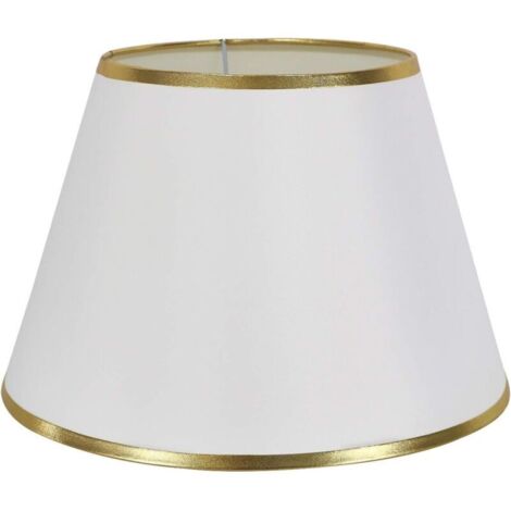 Lampada da tavolo moderna da 30 cm - Paralume in ferro con dettagli dorati, design elegante per camera da letto o soggiorno