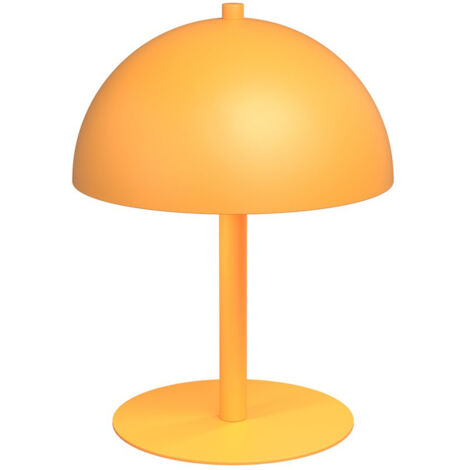 Lampada Da Tavolo Moderna Demetra Acciaio Arancione 2 Luci G9 Ip20