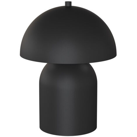 Lampada Da Tavolo Moderna Hera Acciaio Nero 2 Luci G9 Ip20