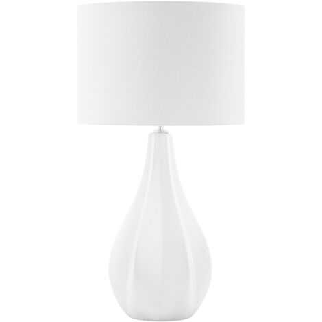 Lampada da tavolo moderna in colore beige chiaro Santee