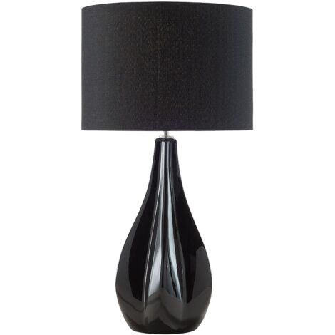 Lampada da tavolo moderna in colore nero Santee