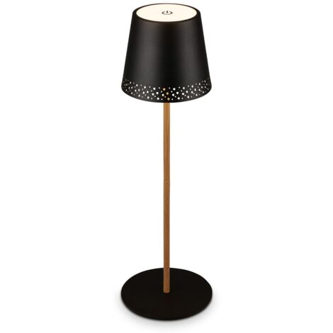 Lampada Da Tavolo Moderna Kiki Metallo Nero Led Integrato 2,6W 3000K