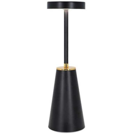 Lampada da tavolo moderna senza fili - Lampada da scrivania touch ricaricabile tramite USB con luminosità dimmerabile e 3 colori