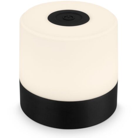 Lampada Da Tavolo Moderna Smal Plastica Nero Led Integrato 3W 2700K