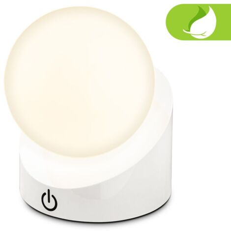 Lampada Da Tavolo Moderna Sora Plastica Bianco Led Integrato 2W 2700K