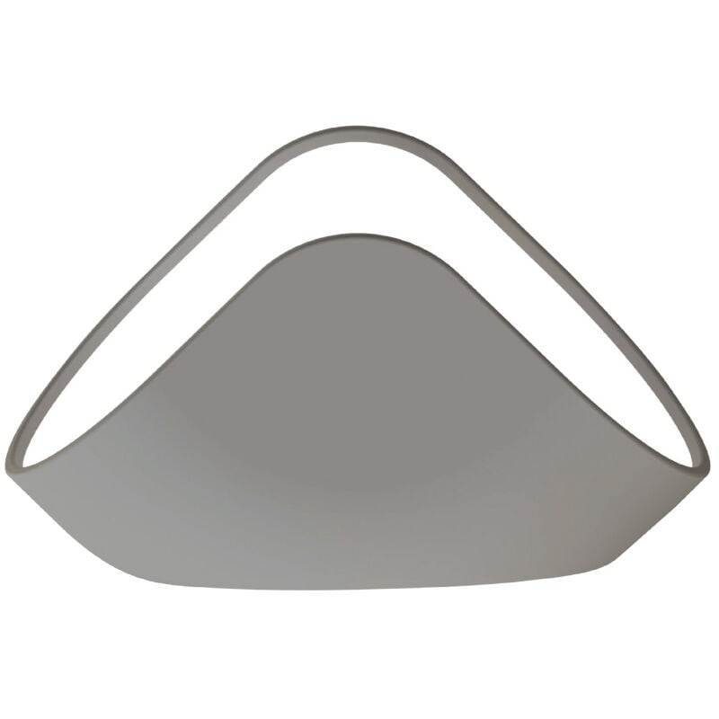 Image of Lampada Da Tavolo Moderna Trivial Triangolare Led Integrato 24W Argento - Argento