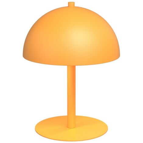 Lampada da Tavolo Mogu, Metallo, Arancione, 18x24x18 cm