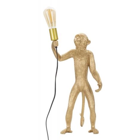 LAMPADA DA TAVOLO MONKEY ORO CM Ø 26X34X55