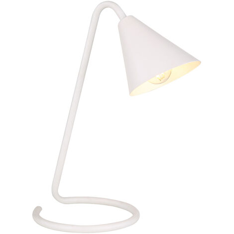 Lampada da tavolo Monty Metal White E14 1x Max 40W H: 34,5 cm L: 27 cm