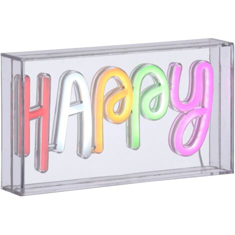 Lampada da tavolo neon Happy LED 6,5W Leuchten Direkt