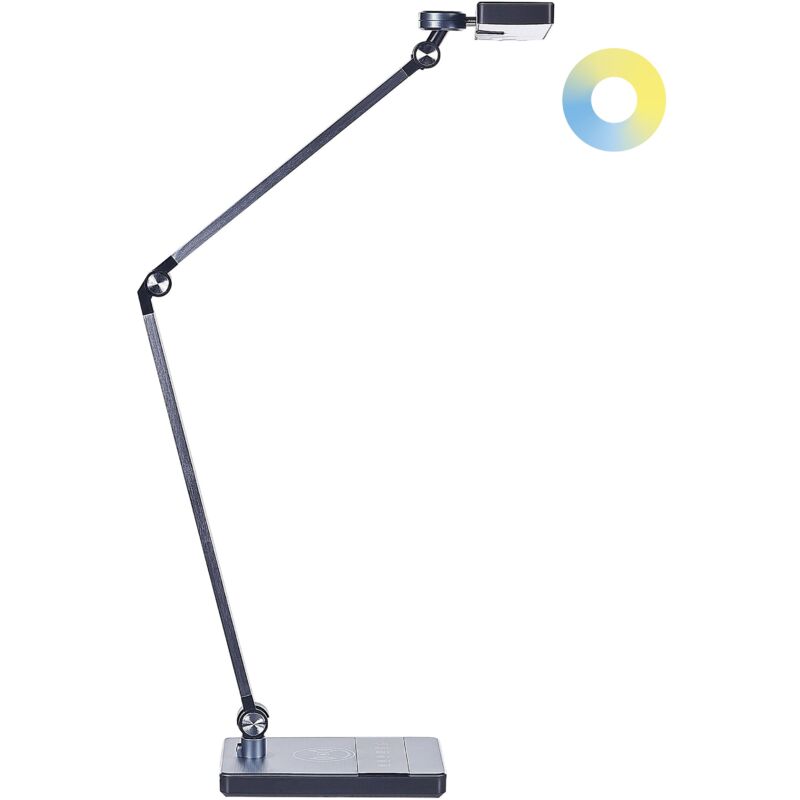 Lampada da tavolo nera led intensità variabile