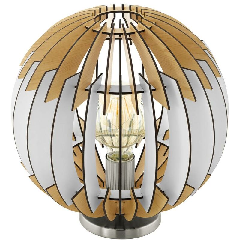 Eglo - lampada da tavolo OLMeRO natura, h bianco