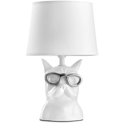 lampada da tavolo onli "biagio" bianco, e14