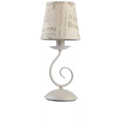 lampada da tavolo onli "polette" sabbia, e14