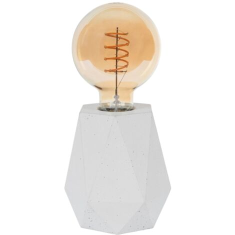 lampada da tavolo onli "ventura" bianco, e27