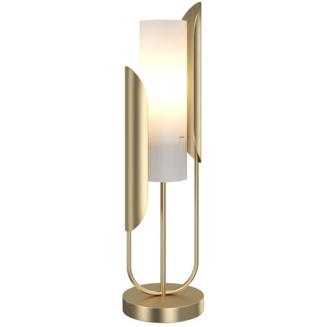 Lampada da tavolo oro, paralume vetro Cipresso Maytoni Z014TL-01G