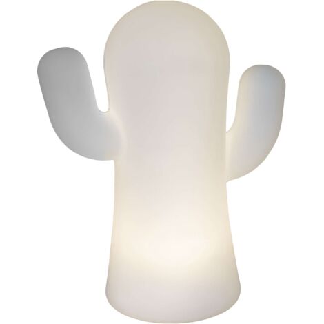 Lampada Da Tavolo Panchito Bianco Batteria Ric.