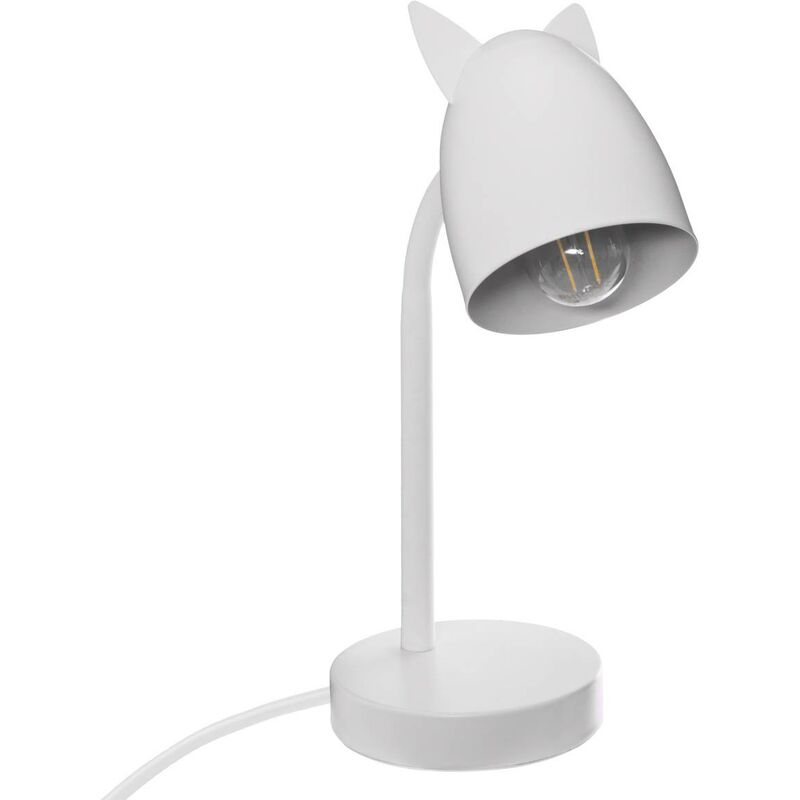 Image of Lampada per bambini con orecchie bianche h31cm Atmosphera créateur d'intérieur - Bianco