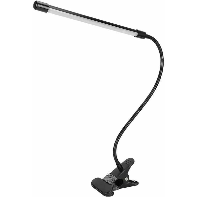 Lampada da tavolo per pianoforte a LED nera