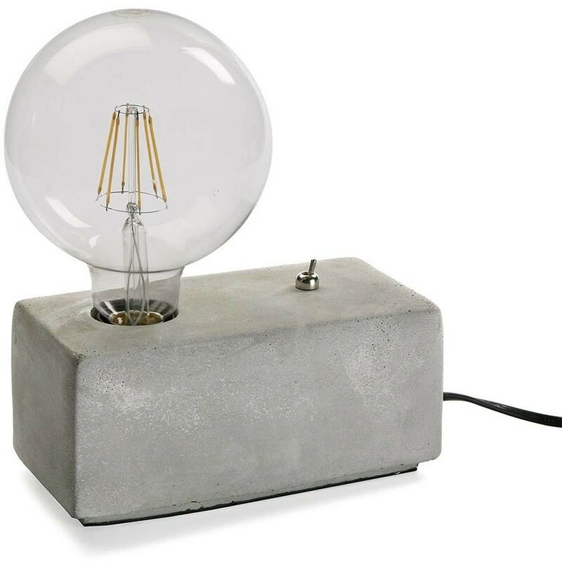 Image of Lampada da tavolo per scrivania arredo casa base in pietra lume moderno