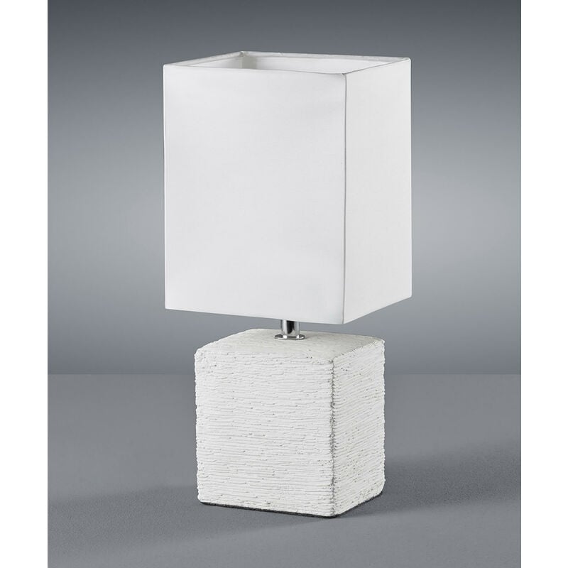 Image of Ping lampada tavolo ceramica bianca PAR.H.29 E14