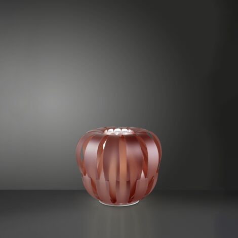 Lampada da tavolo Pink Metal in Metallo Bianco 42 x 33h
