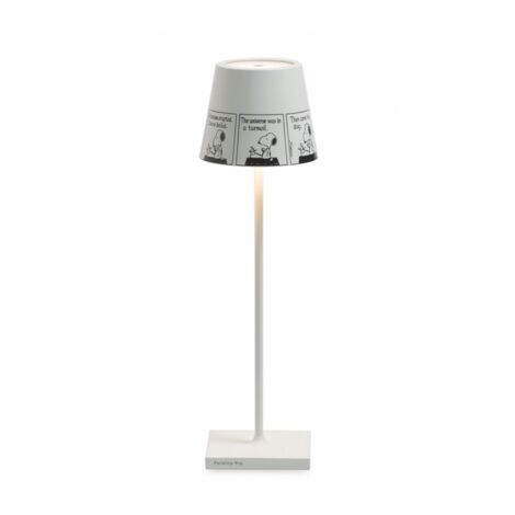 Lampada da Tavolo Poldina Pro Peanuts - Strip ricaricabile e dimmerabile con batteria fino a 12 ore. Per uso esterno IP65