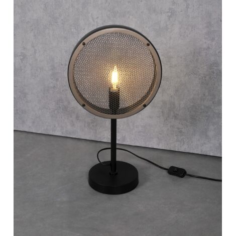 Lampada da tavolo Polux Arete E14 nero/marrone 312914