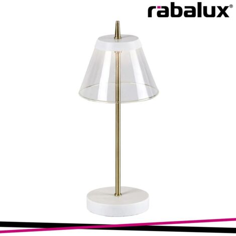 Lampada da tavolo Rabalux Aviana bianca LED 6W 4000K