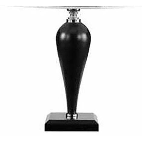 Lampada da tavolo RAVEL 40x63 cm in vetro lavorato a mano Nero