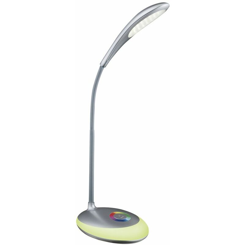 Image of Lampada da tavolo rgb led da scrittura dimmer tattile illuminazione soggiorno cambia colore lampada flexo Globo 58265