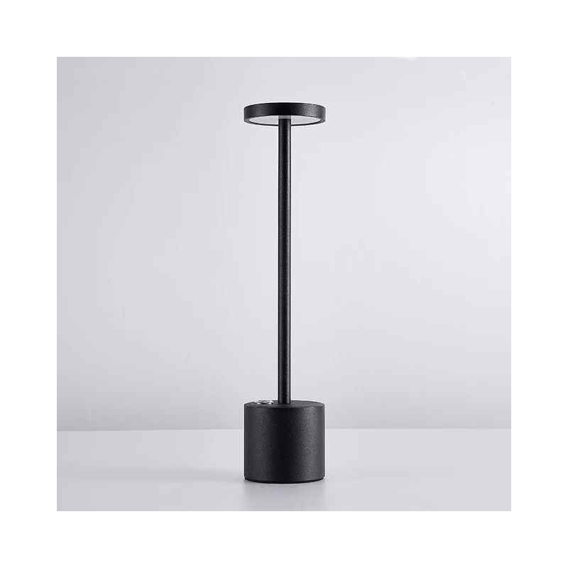 Image of Lampada da tavolo ricaricabile impermeabile in lega di alluminio a LED Lampada da tavolo in metallo dimmerabile Touch Bar Lampada da campeggio da