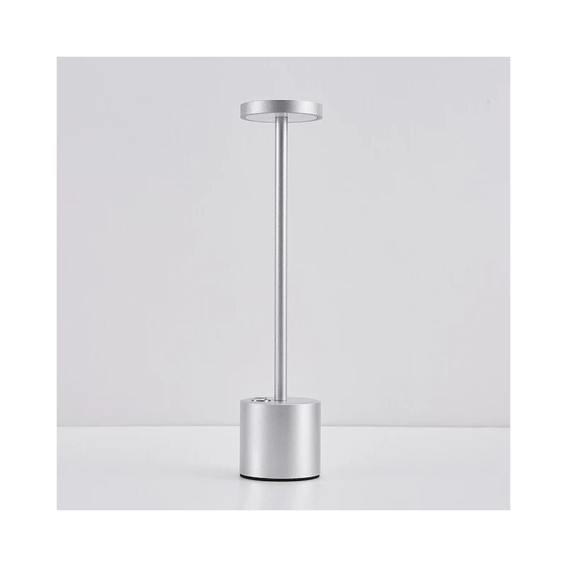 Image of Fortuneville - Lampada da tavolo ricaricabile impermeabile in lega di alluminio a led Lampada da tavolo in metallo dimmerabile Touch Bar Soggiorno