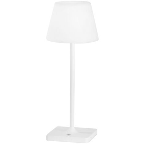 Lampada da tavolo ricaricabile JAMMIN in metallo bianco dimmerabile 3000K(Luce calda) IP54