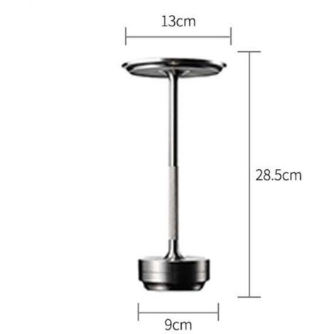 Lampada da tavolo ricaricabile tramite USB e sensibile al tocco, luce notturna a LED per la decorazione di ristoranti, illuminazione a tre colori, lampada da tavolo con regolazione continua dell'inten