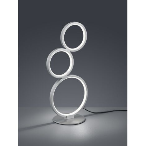 Lampada da tavolo RONDO argento Trio LED 17W 3000K