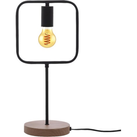Lampada da tavolo Rufin Metal Beech E27 1x Max 40W H: 43cm L: 20 cm