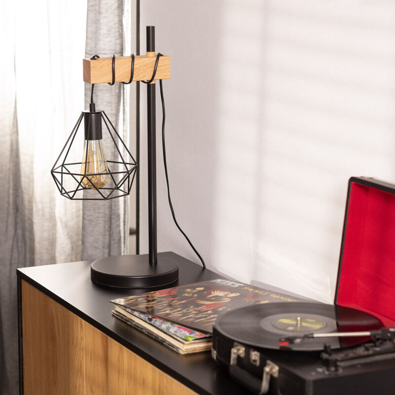 Ledkia - Lampada da Tavolo Sarda Nero