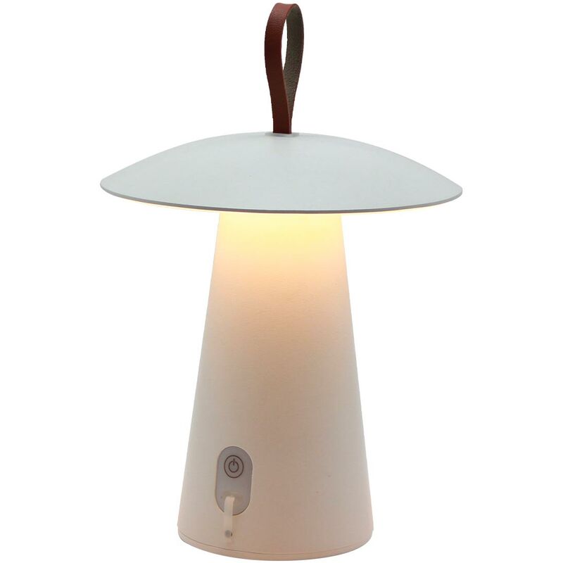 Image of Lampada da tavolo a led senza fili H29CM fungy - Blanc