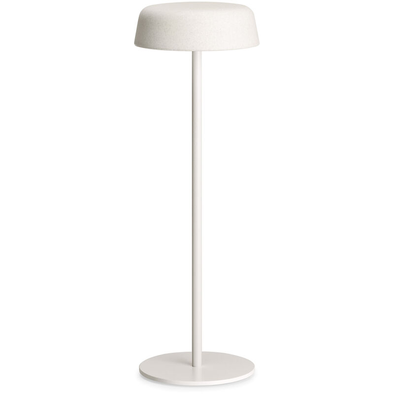 Image of Lampada da tavolo senza fili ricaricabile fade table lamp metal Ø13 H38 - white light Plust white light