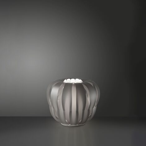 Lampada da Tavolo Silver in Metallo Bianco Cm 42 x 33h