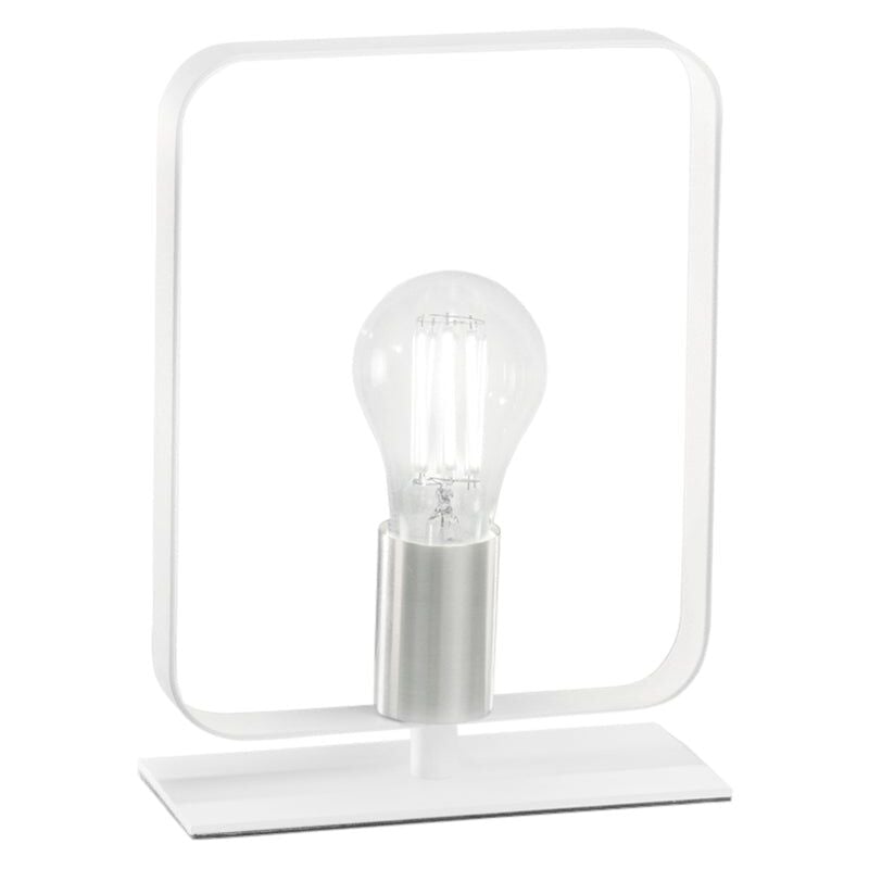 Lampada da tavolo SMITH in metallo bianco